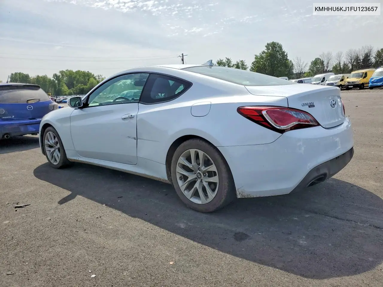 2015 Hyundai Genesis Coupe 3.8 VIN: KMHHU6KJ1FU123657 Lot: 49717436