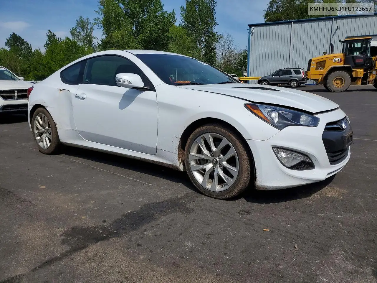 2015 Hyundai Genesis Coupe 3.8 VIN: KMHHU6KJ1FU123657 Lot: 49717436