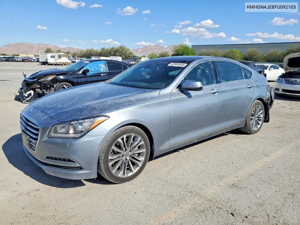 2015 Hyundai Genesis 3.8L VIN: KMHGN4JE8FU092103 Lot: 52000846