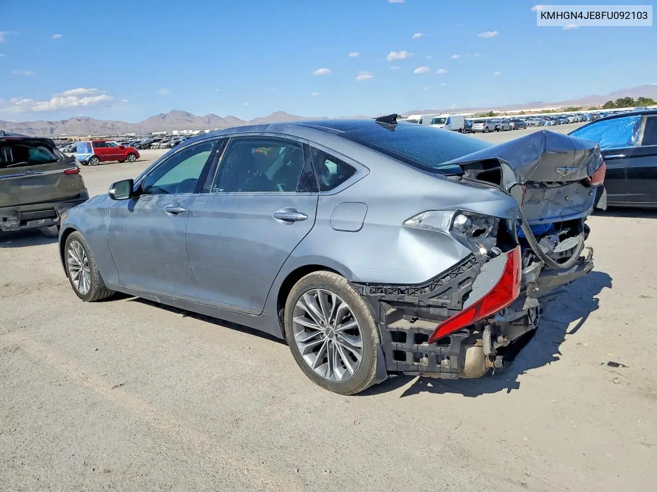 2015 Hyundai Genesis 3.8L VIN: KMHGN4JE8FU092103 Lot: 52000846