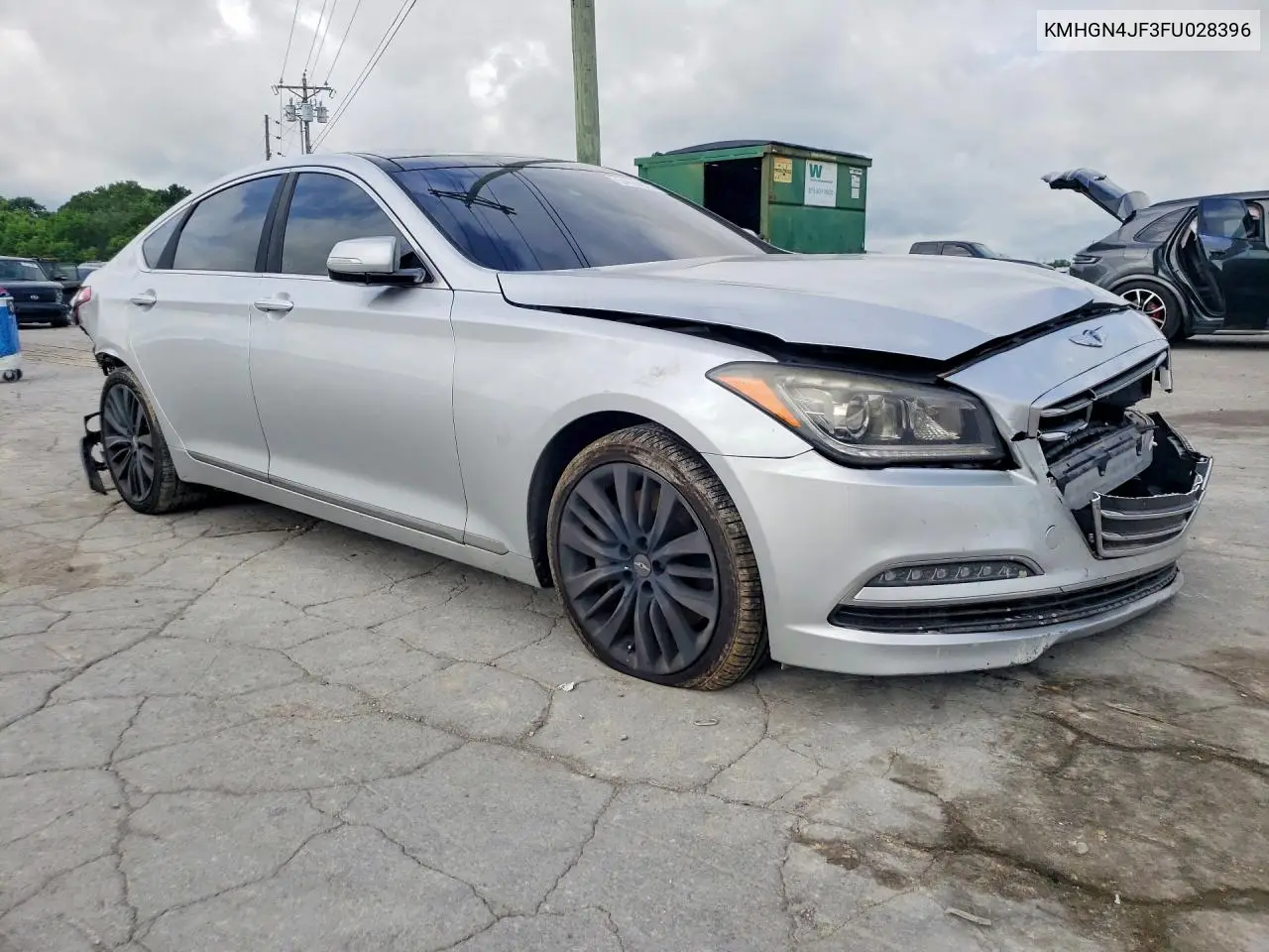 KMHGN4JF3FU028396 2015 Hyundai Genesis 5.0L