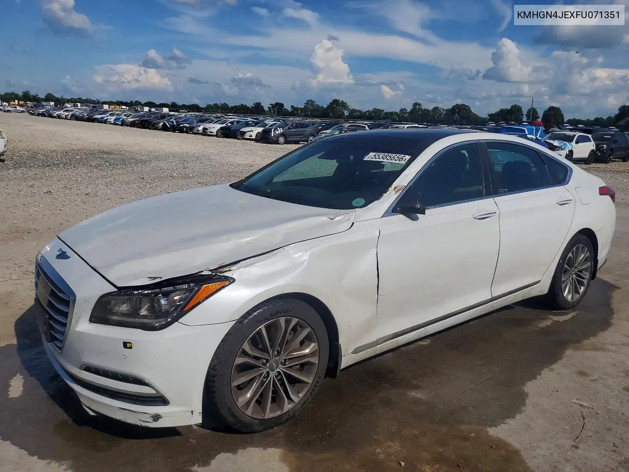 2015 Hyundai Genesis 3.8L VIN: KMHGN4JEXFU071351 Lot: 55385656