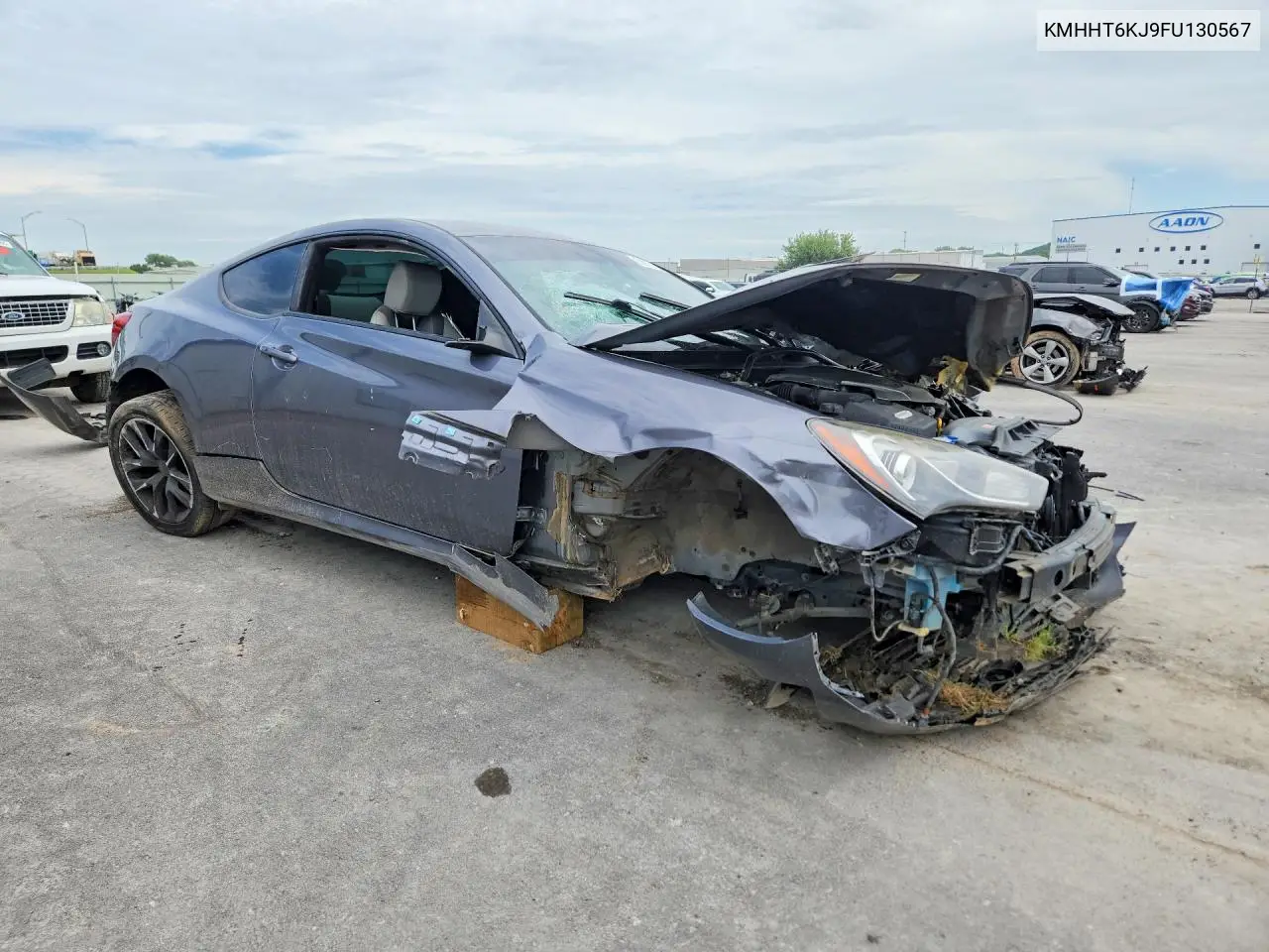 2015 Hyundai Genesis Coupe 3.8L VIN: KMHHT6KJ9FU130567 Lot: 55915126