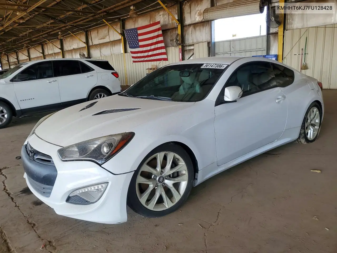 2015 Hyundai Genesis Coupe 3.8L VIN: KMHHT6KJ7FU128428 Lot: 56147386