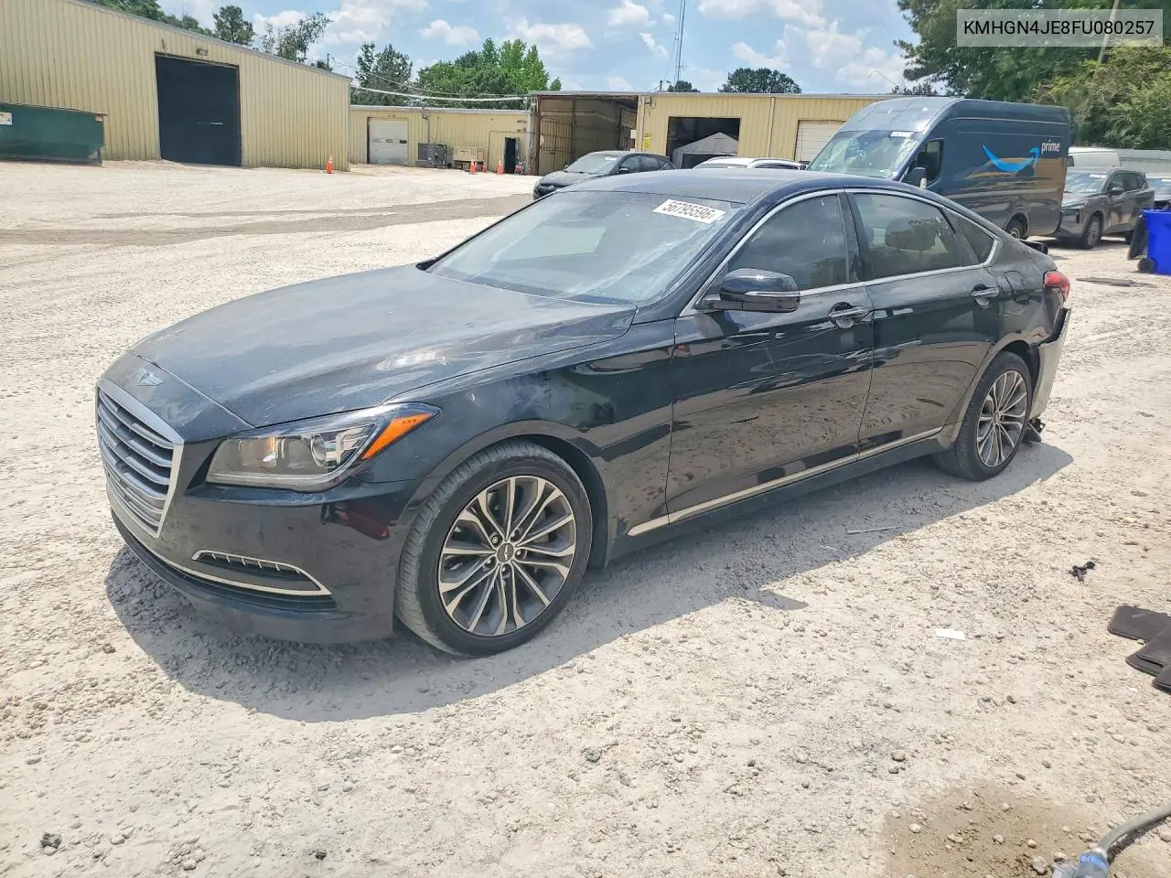 2015 Hyundai Genesis 3.8L VIN: KMHGN4JE8FU080257 Lot: 56795596
