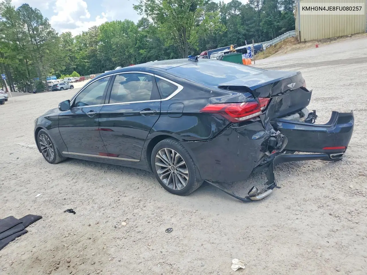 2015 Hyundai Genesis 3.8L VIN: KMHGN4JE8FU080257 Lot: 56795596