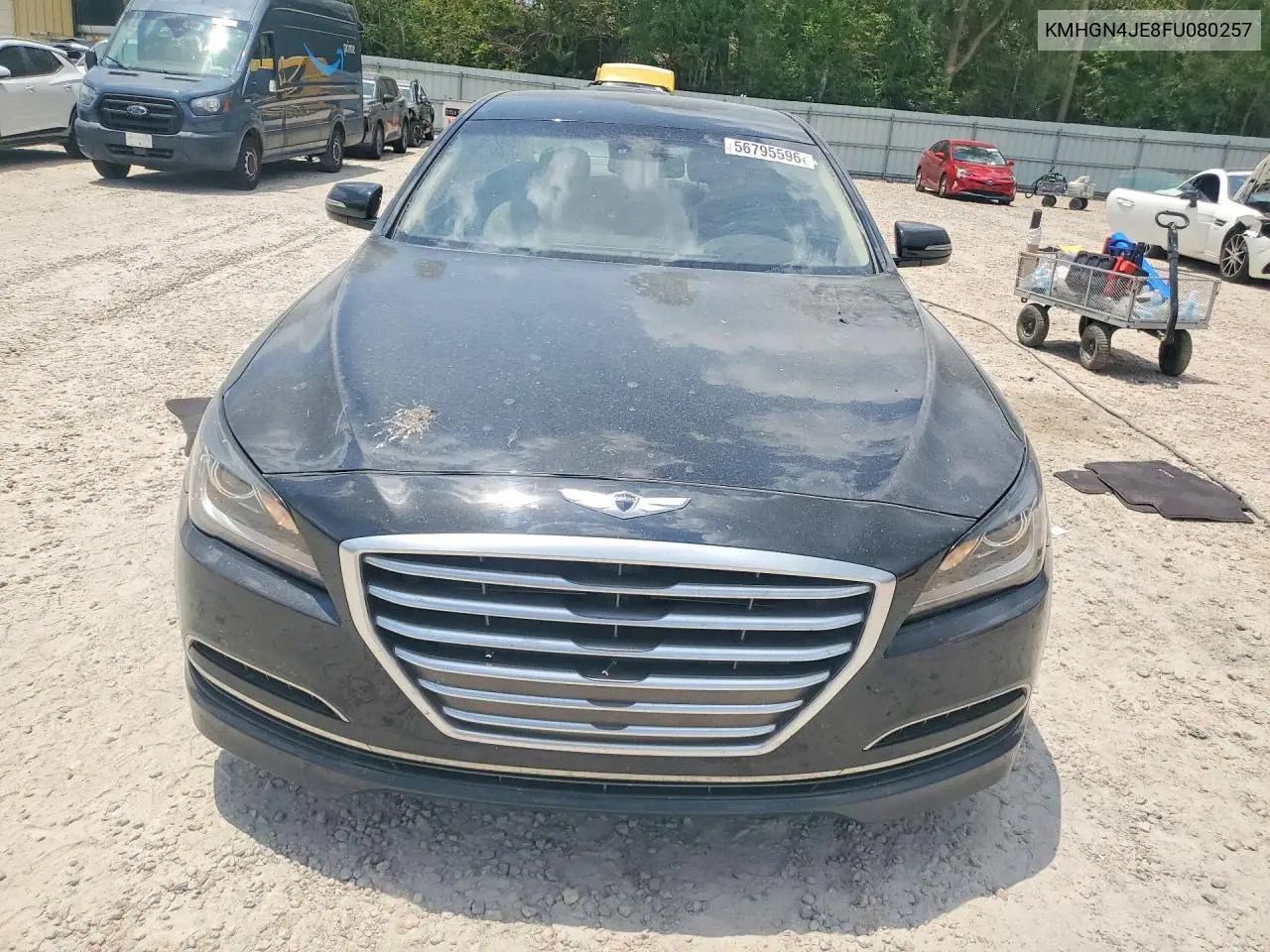 2015 Hyundai Genesis 3.8L VIN: KMHGN4JE8FU080257 Lot: 56795596