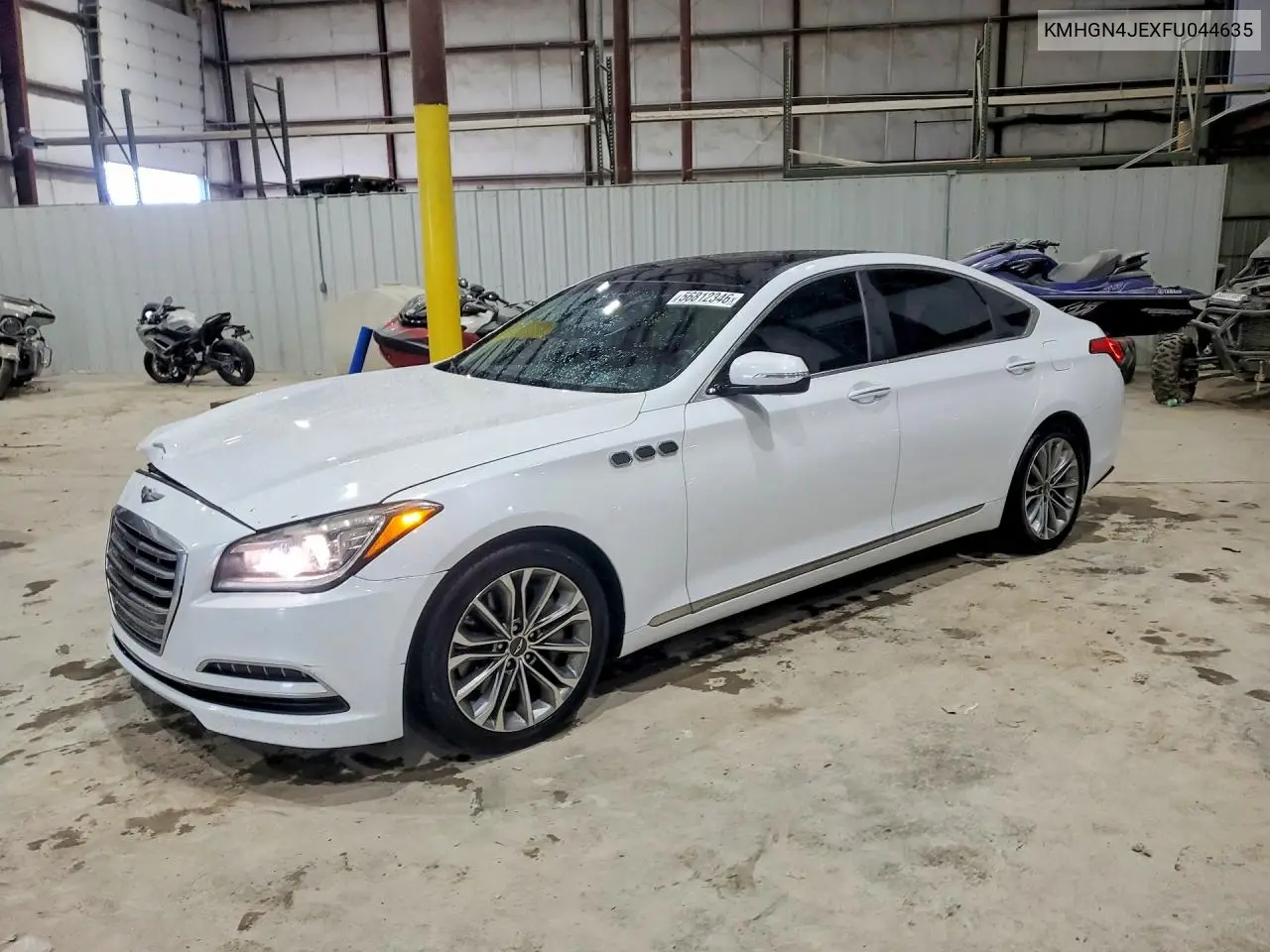 2015 Hyundai Genesis 3.8L VIN: KMHGN4JEXFU044635 Lot: 56812346
