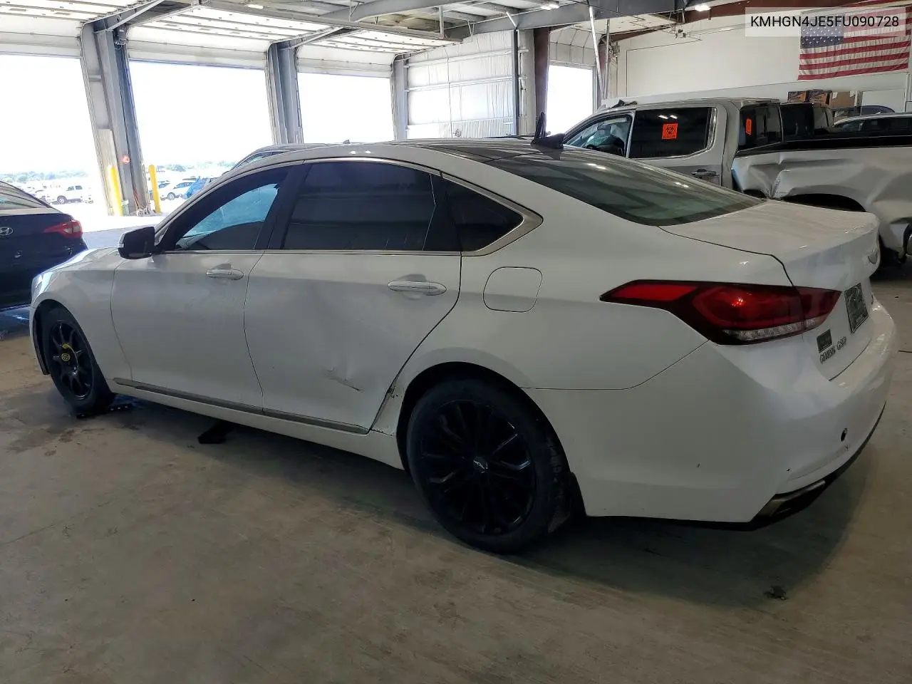 2015 Hyundai Genesis 3.8L VIN: KMHGN4JE5FU090728 Lot: 57032566