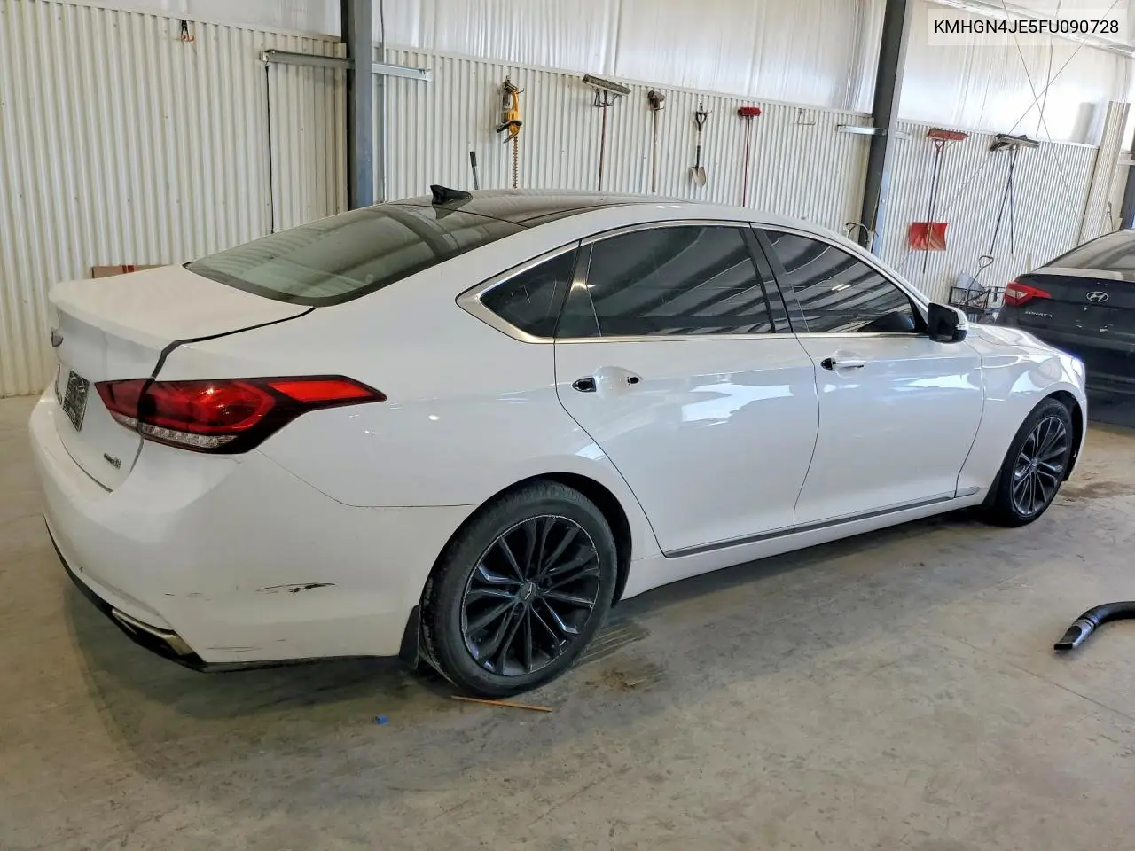2015 Hyundai Genesis 3.8L VIN: KMHGN4JE5FU090728 Lot: 57032566