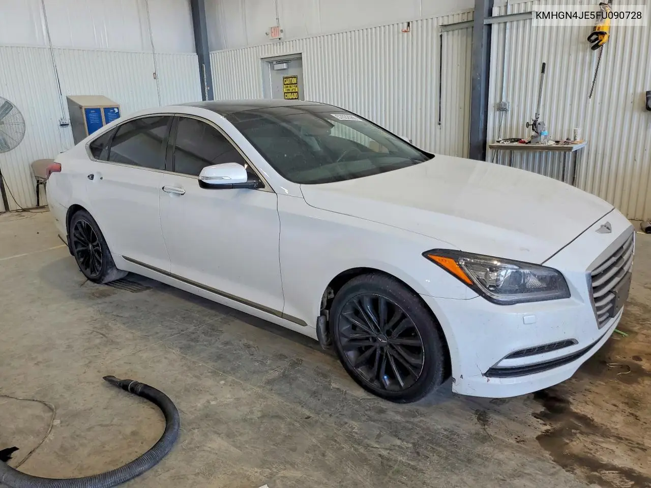 2015 Hyundai Genesis 3.8L VIN: KMHGN4JE5FU090728 Lot: 57032566