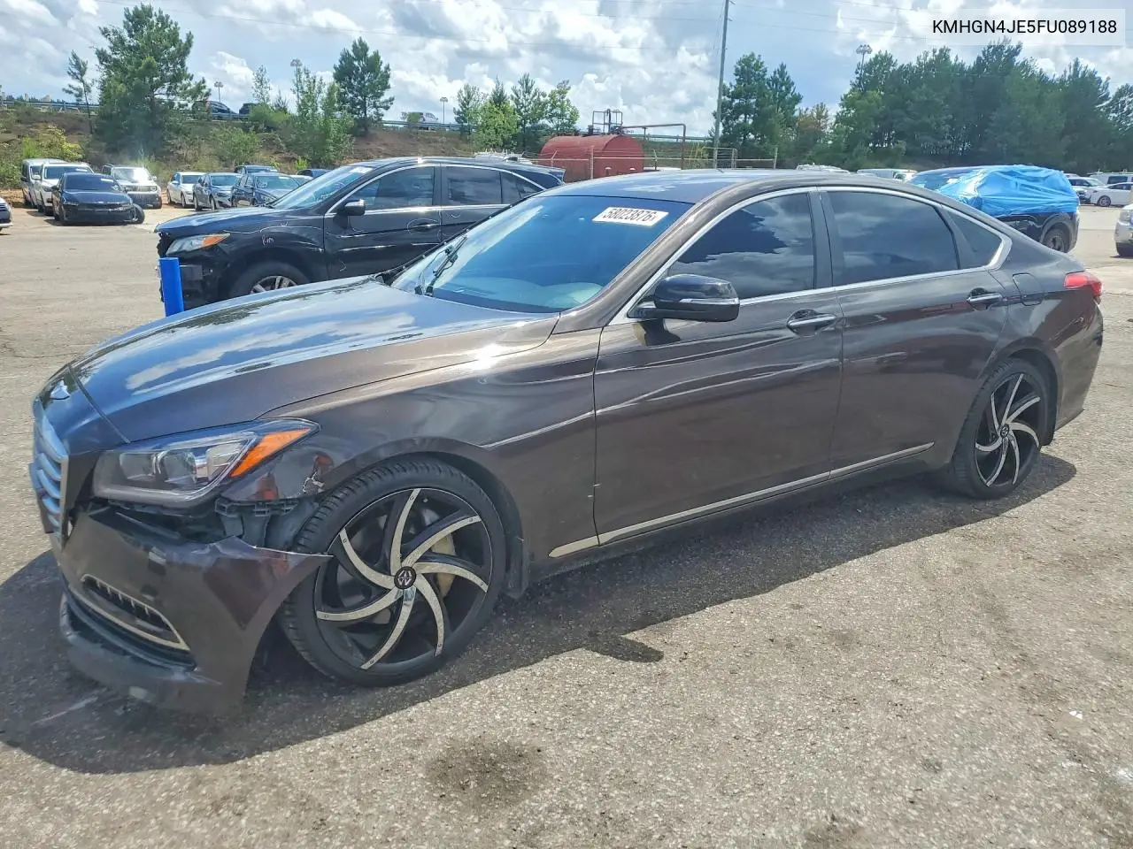 2015 Hyundai Genesis 3.8L VIN: KMHGN4JE5FU089188 Lot: 58023876