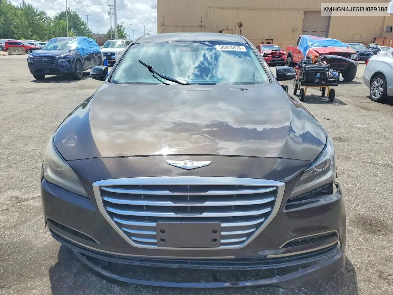 2015 Hyundai Genesis 3.8L VIN: KMHGN4JE5FU089188 Lot: 58023876