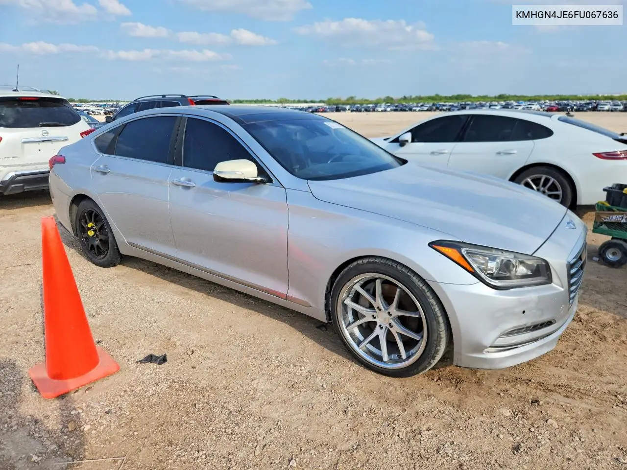 2015 Hyundai Genesis 3.8L VIN: KMHGN4JE6FU067636 Lot: 58111756