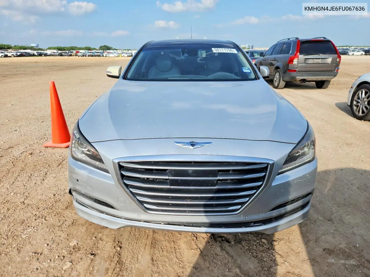 2015 Hyundai Genesis 3.8L VIN: KMHGN4JE6FU067636 Lot: 58111756