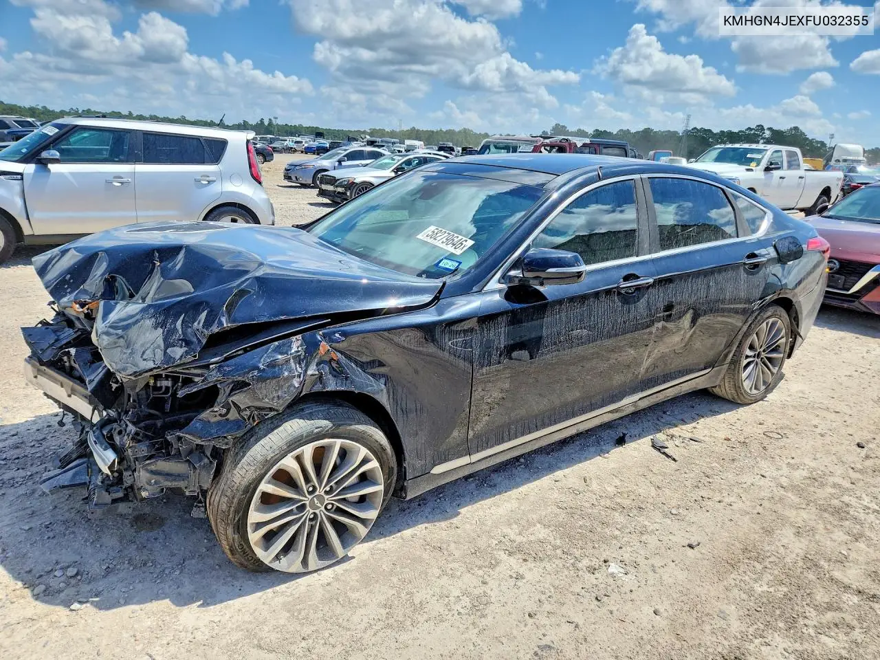 2015 Hyundai Genesis 3.8L VIN: KMHGN4JEXFU032355 Lot: 58279646