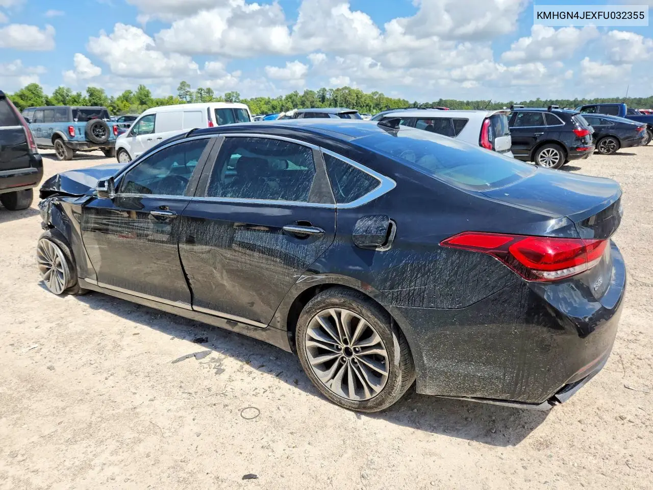 2015 Hyundai Genesis 3.8L VIN: KMHGN4JEXFU032355 Lot: 58279646