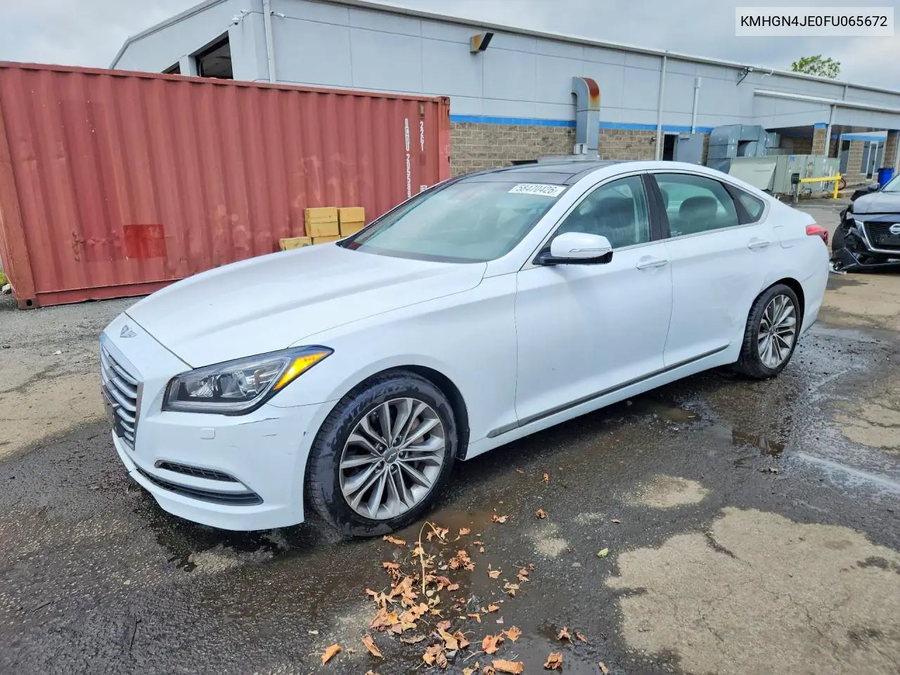 2015 Hyundai Genesis 3.8L VIN: KMHGN4JE0FU065672 Lot: 58470426