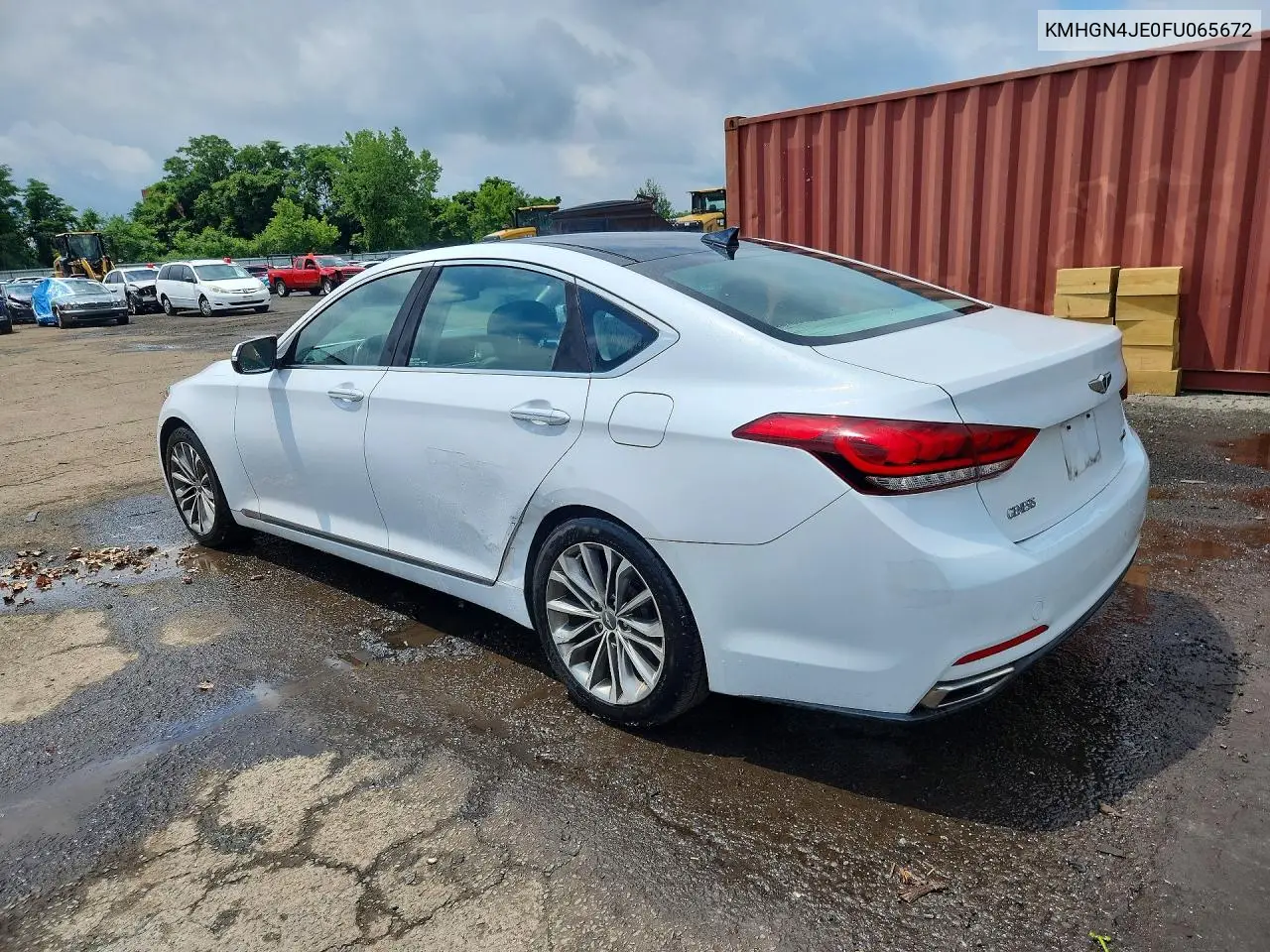 2015 Hyundai Genesis 3.8L VIN: KMHGN4JE0FU065672 Lot: 58470426
