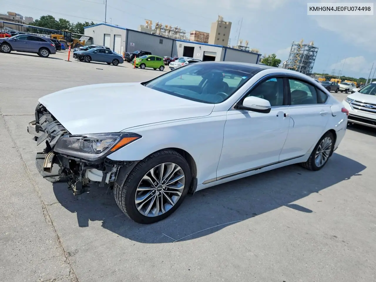 2015 Hyundai Genesis 3.8L VIN: KMHGN4JE0FU074498 Lot: 58591066
