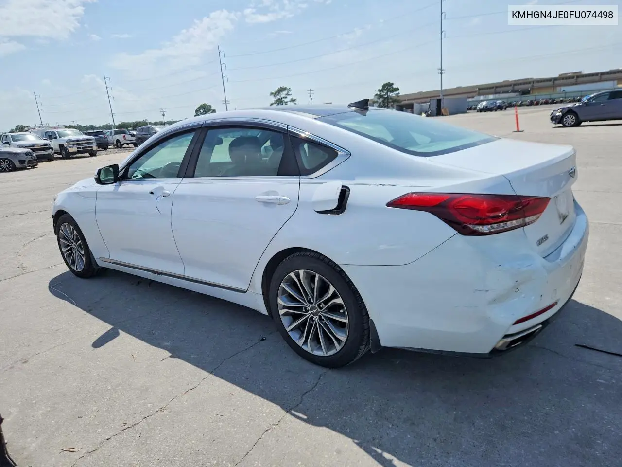 2015 Hyundai Genesis 3.8L VIN: KMHGN4JE0FU074498 Lot: 58591066