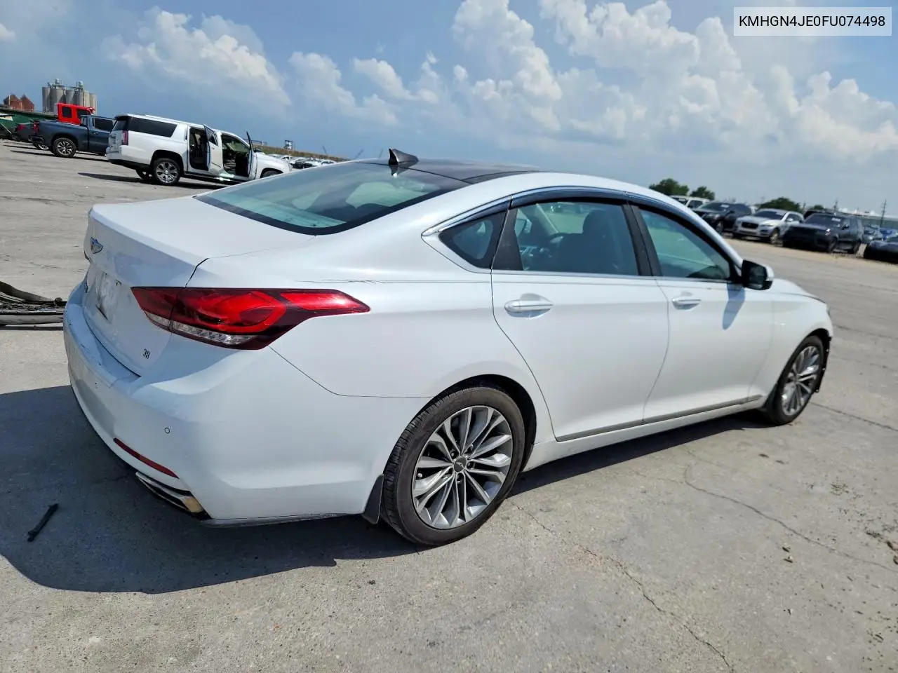 2015 Hyundai Genesis 3.8L VIN: KMHGN4JE0FU074498 Lot: 58591066