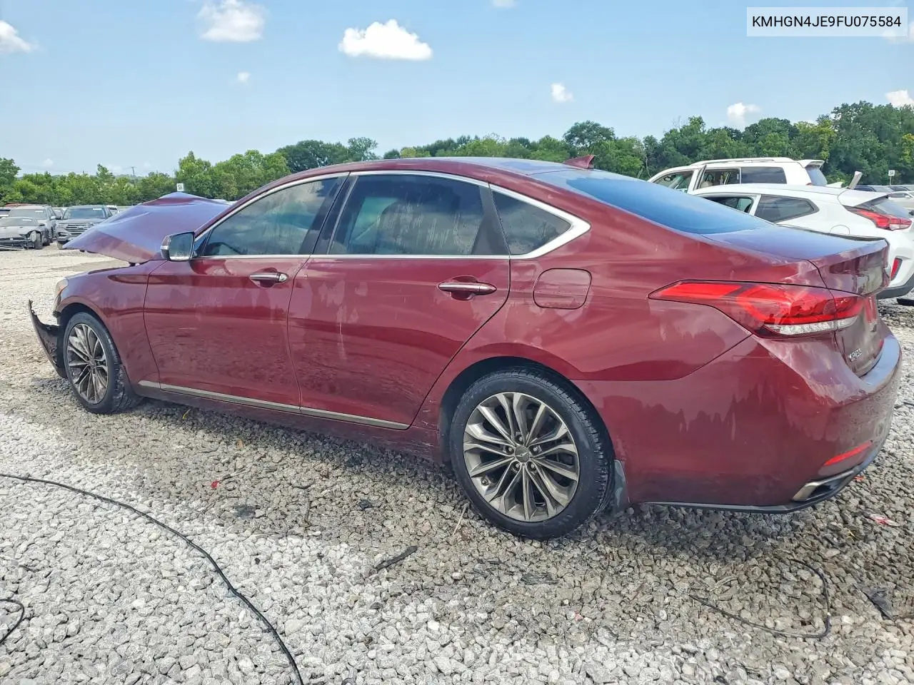 2015 Hyundai Genesis 3.8L VIN: KMHGN4JE9FU075584 Lot: 59008886
