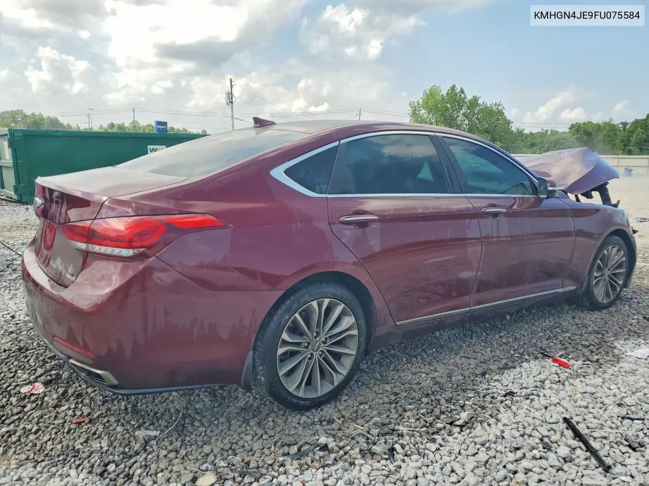 2015 Hyundai Genesis 3.8L VIN: KMHGN4JE9FU075584 Lot: 59008886