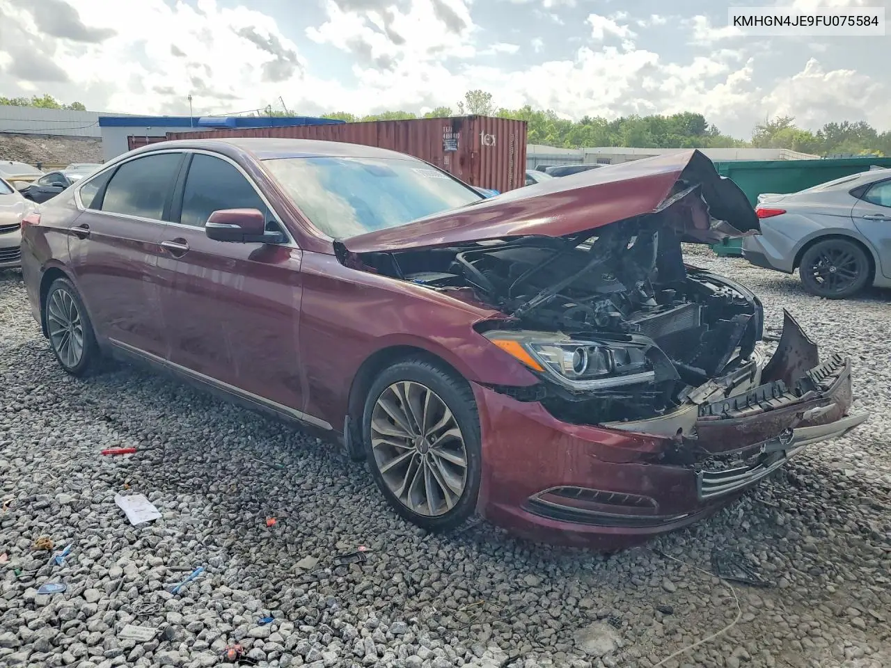 2015 Hyundai Genesis 3.8L VIN: KMHGN4JE9FU075584 Lot: 59008886