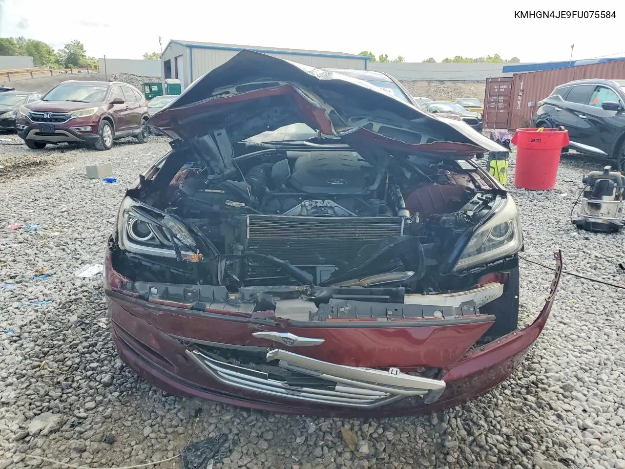 2015 Hyundai Genesis 3.8L VIN: KMHGN4JE9FU075584 Lot: 59008886