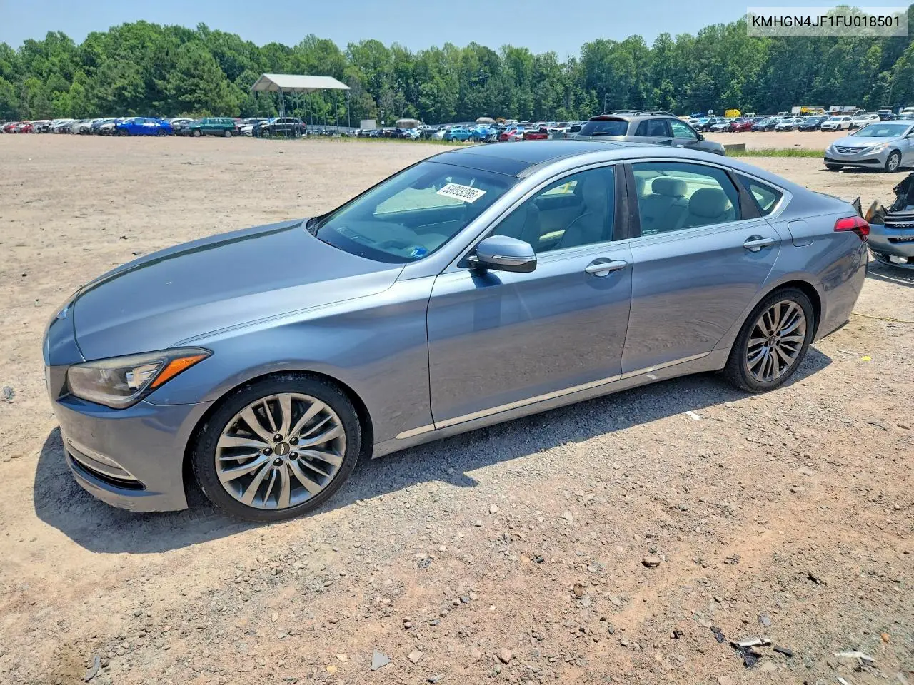2015 Hyundai Genesis VIN: KMHGN4JF1FU018501 Lot: 59093286