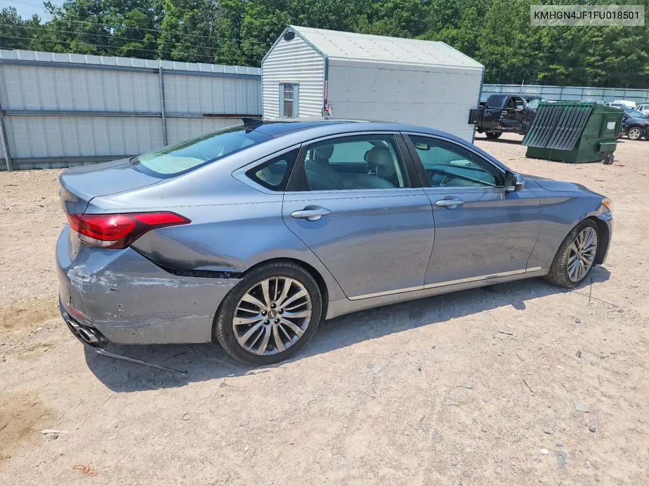 2015 Hyundai Genesis VIN: KMHGN4JF1FU018501 Lot: 59093286