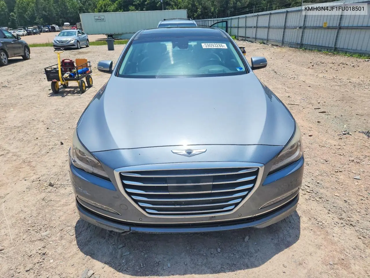 2015 Hyundai Genesis VIN: KMHGN4JF1FU018501 Lot: 59093286