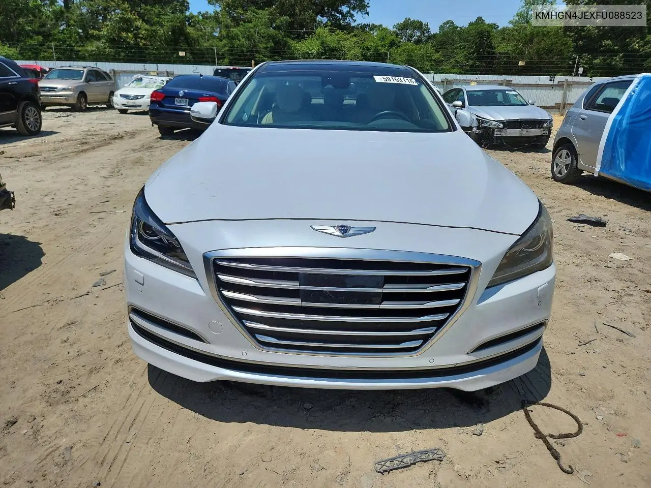 2015 Hyundai Genesis 3.8L VIN: KMHGN4JEXFU088523 Lot: 59163116