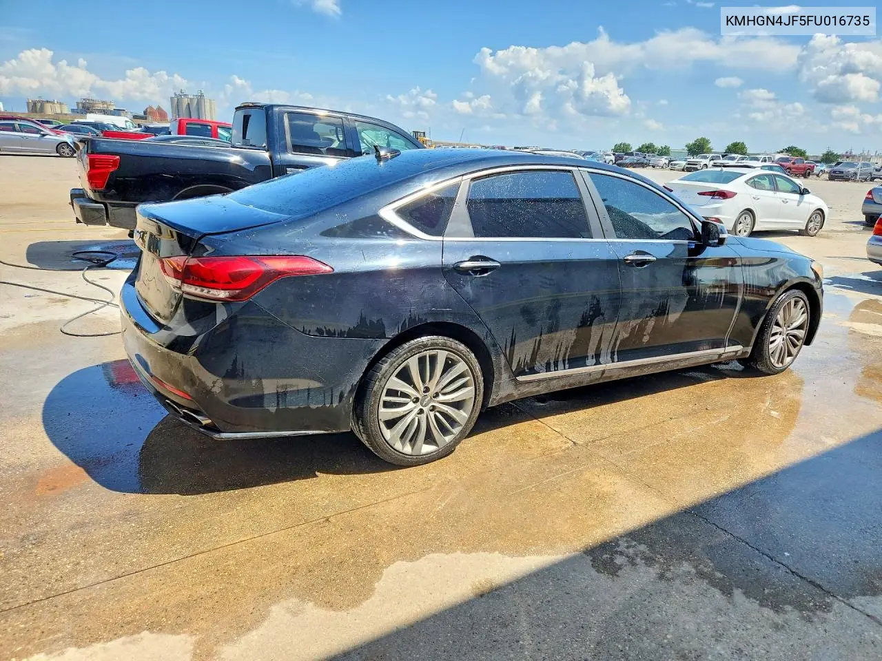 KMHGN4JF5FU016735 2015 Hyundai Genesis 5.0L