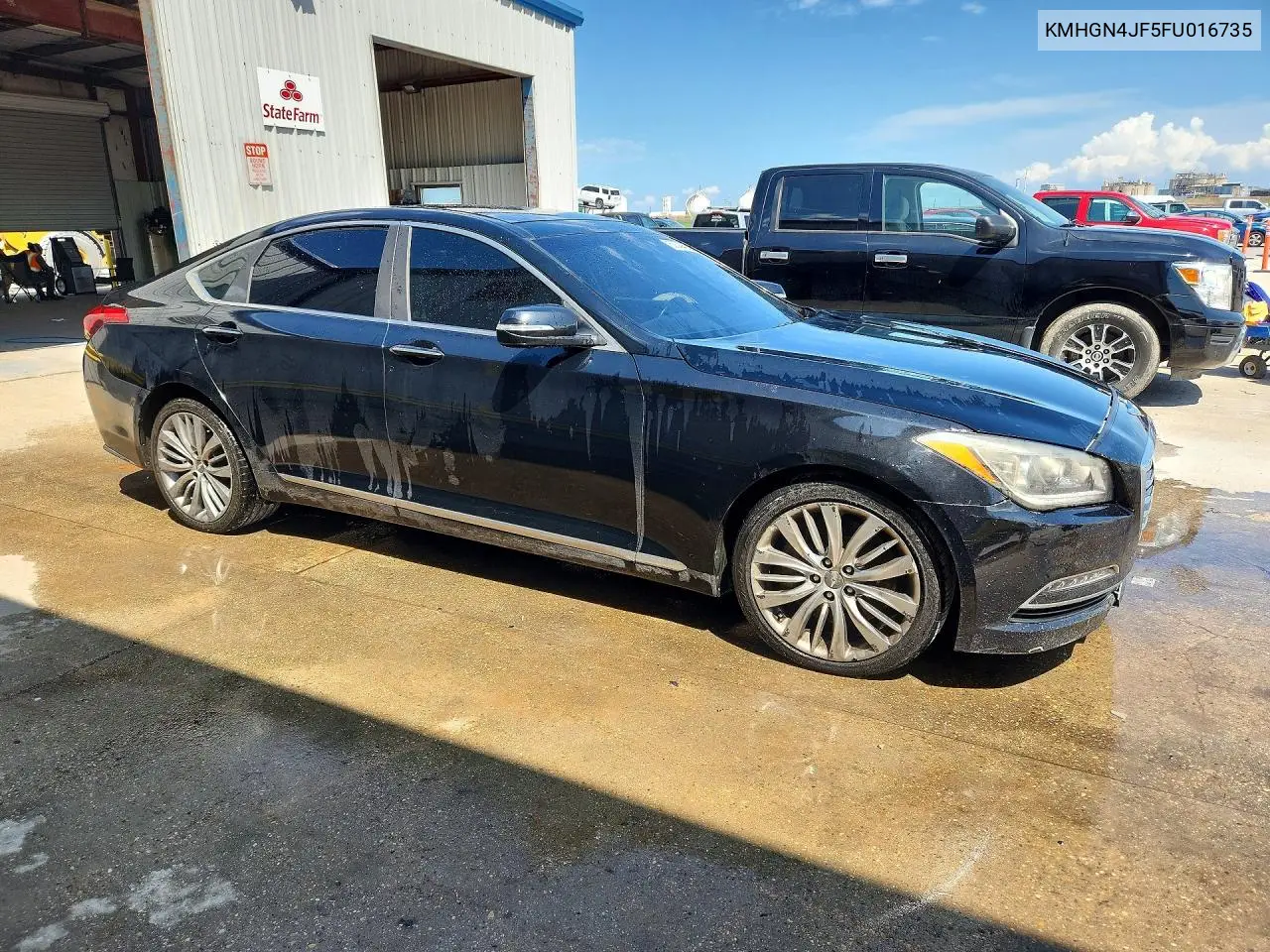 KMHGN4JF5FU016735 2015 Hyundai Genesis 5.0L