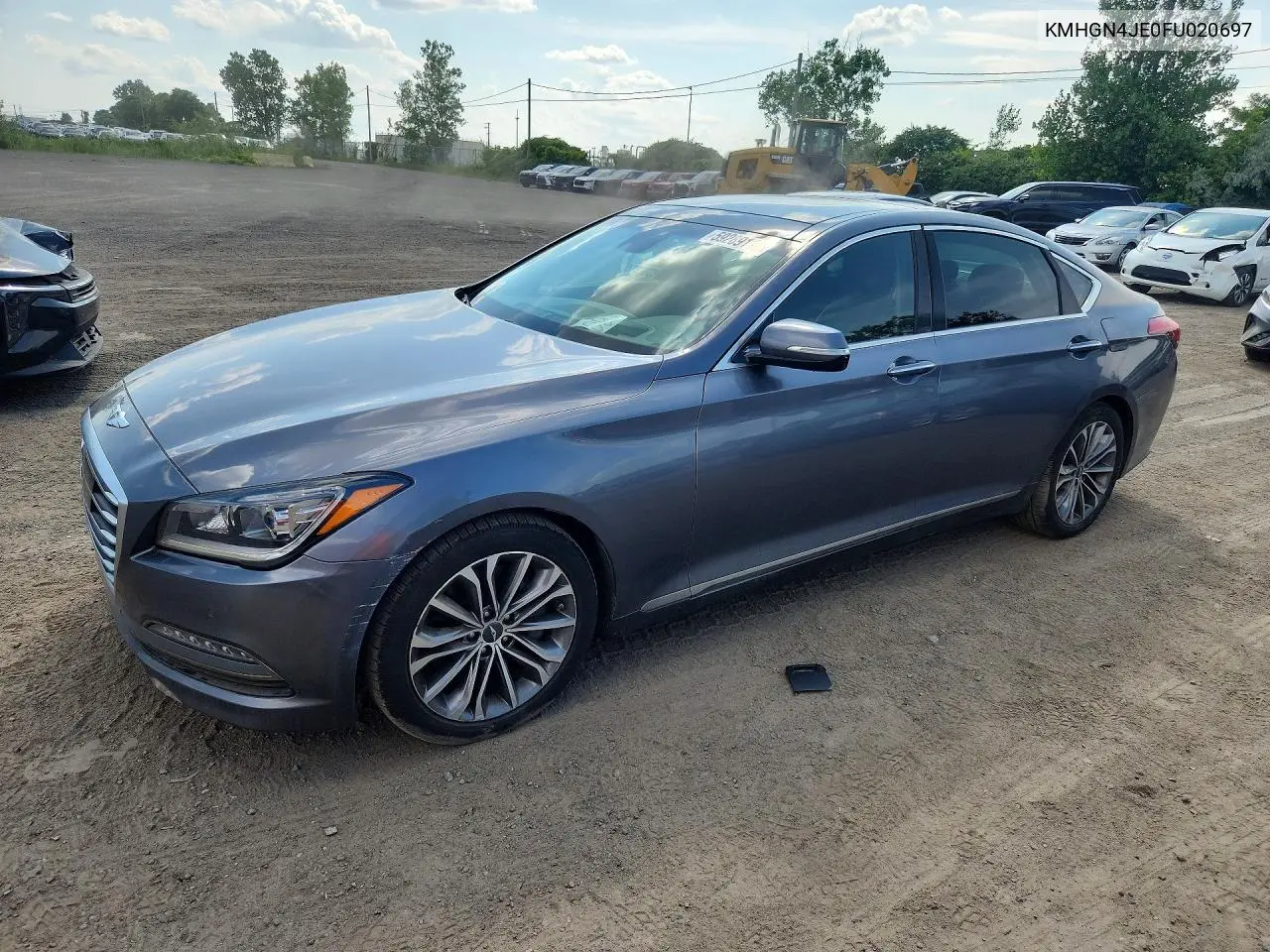 2015 Hyundai Genesis 3.8L VIN: KMHGN4JE0FU020697 Lot: 59289116