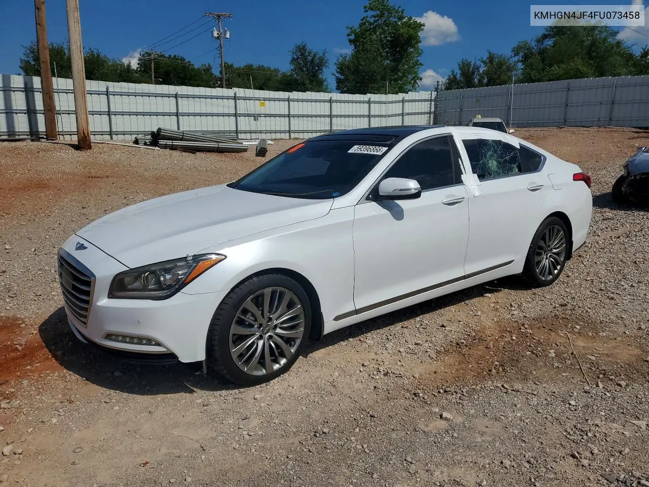 2015 Hyundai Genesis 5.0L VIN: KMHGN4JF4FU073458 Lot: 59396866