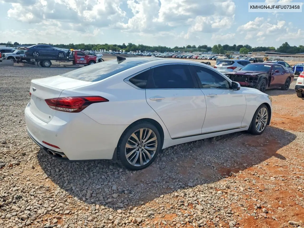 2015 Hyundai Genesis 5.0L VIN: KMHGN4JF4FU073458 Lot: 59396866