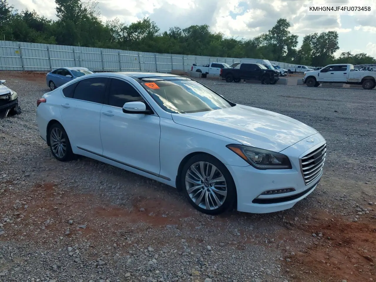 2015 Hyundai Genesis 5.0L VIN: KMHGN4JF4FU073458 Lot: 59396866