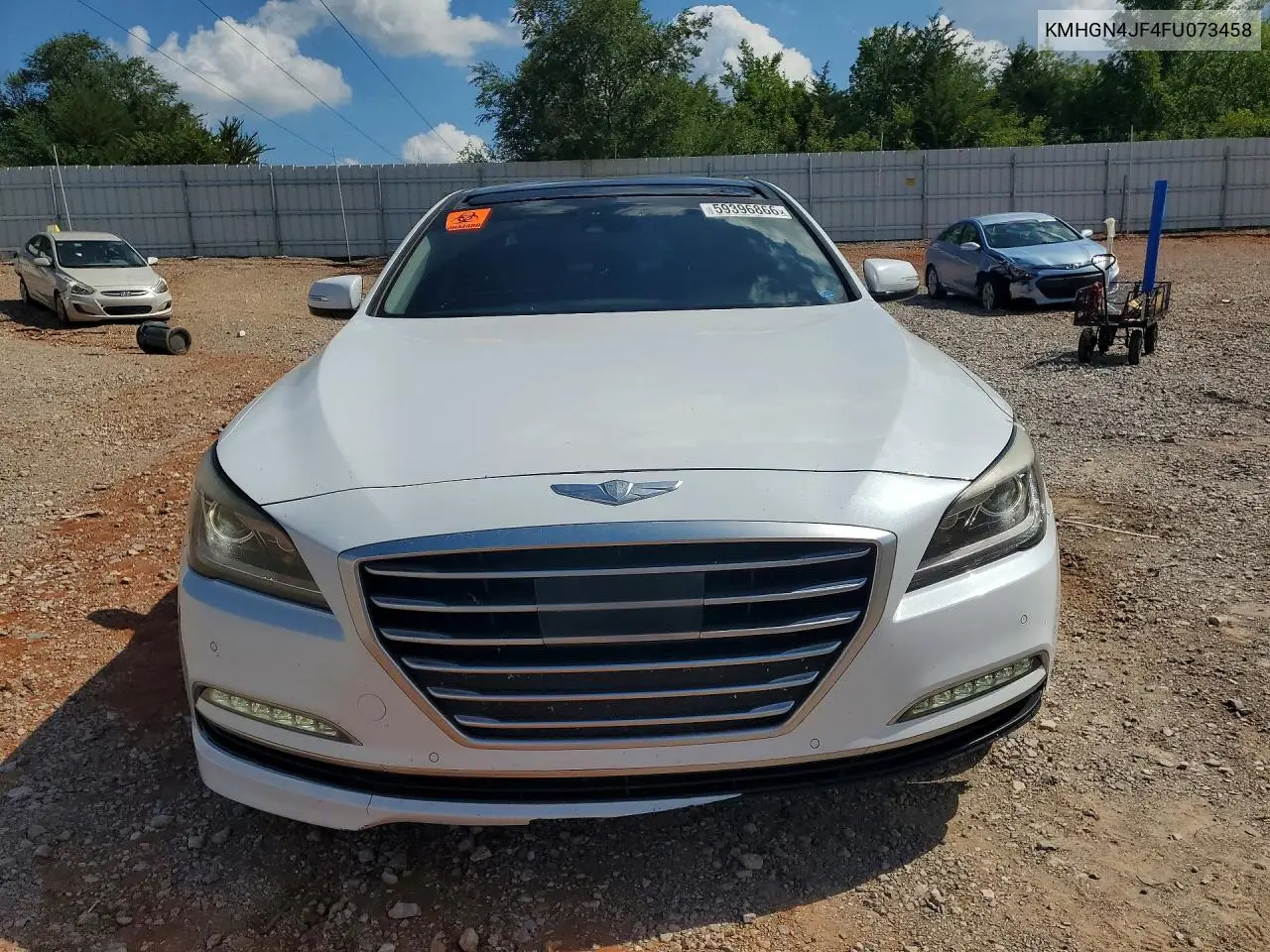 2015 Hyundai Genesis 5.0L VIN: KMHGN4JF4FU073458 Lot: 59396866