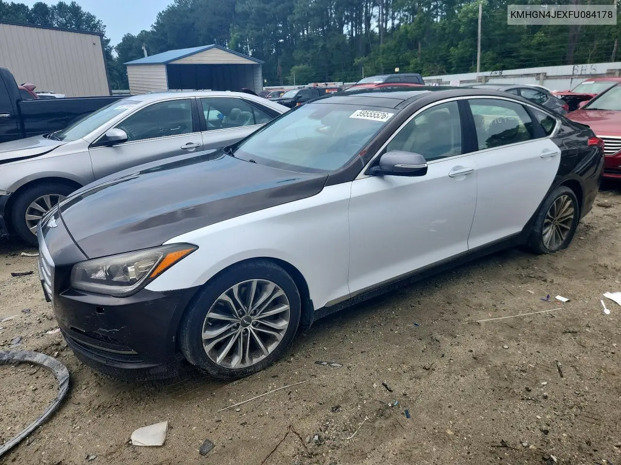 2015 Hyundai Genesis 3.8L VIN: KMHGN4JEXFU084178 Lot: 59555526