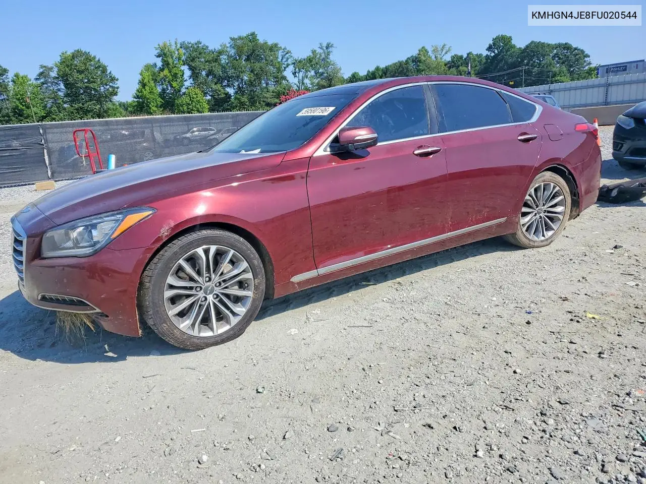 2015 Hyundai Genesis 3.8L VIN: KMHGN4JE8FU020544 Lot: 59580196