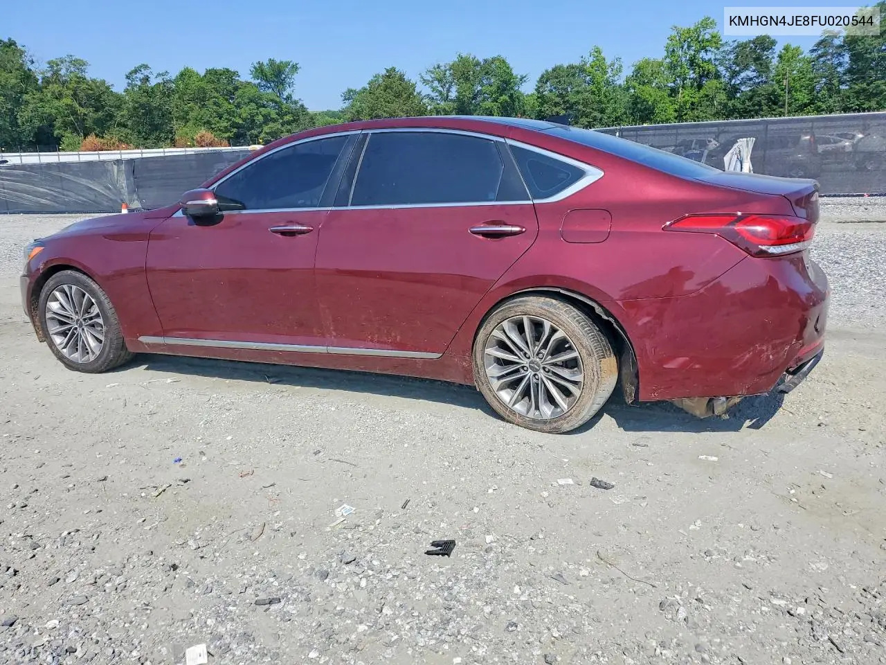 2015 Hyundai Genesis 3.8L VIN: KMHGN4JE8FU020544 Lot: 59580196