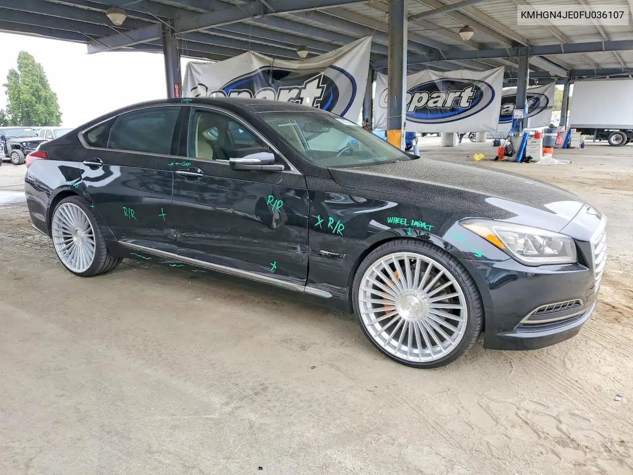 2015 Hyundai Genesis 3.8L VIN: KMHGN4JE0FU036107 Lot: 59633726