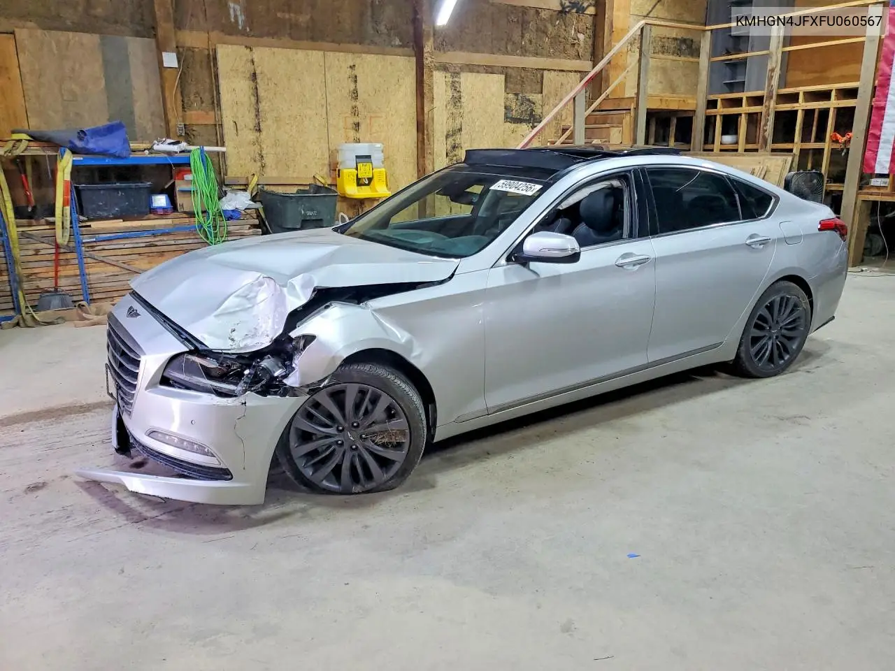 2015 Hyundai Genesis 5.0L VIN: KMHGN4JFXFU060567 Lot: 59904256
