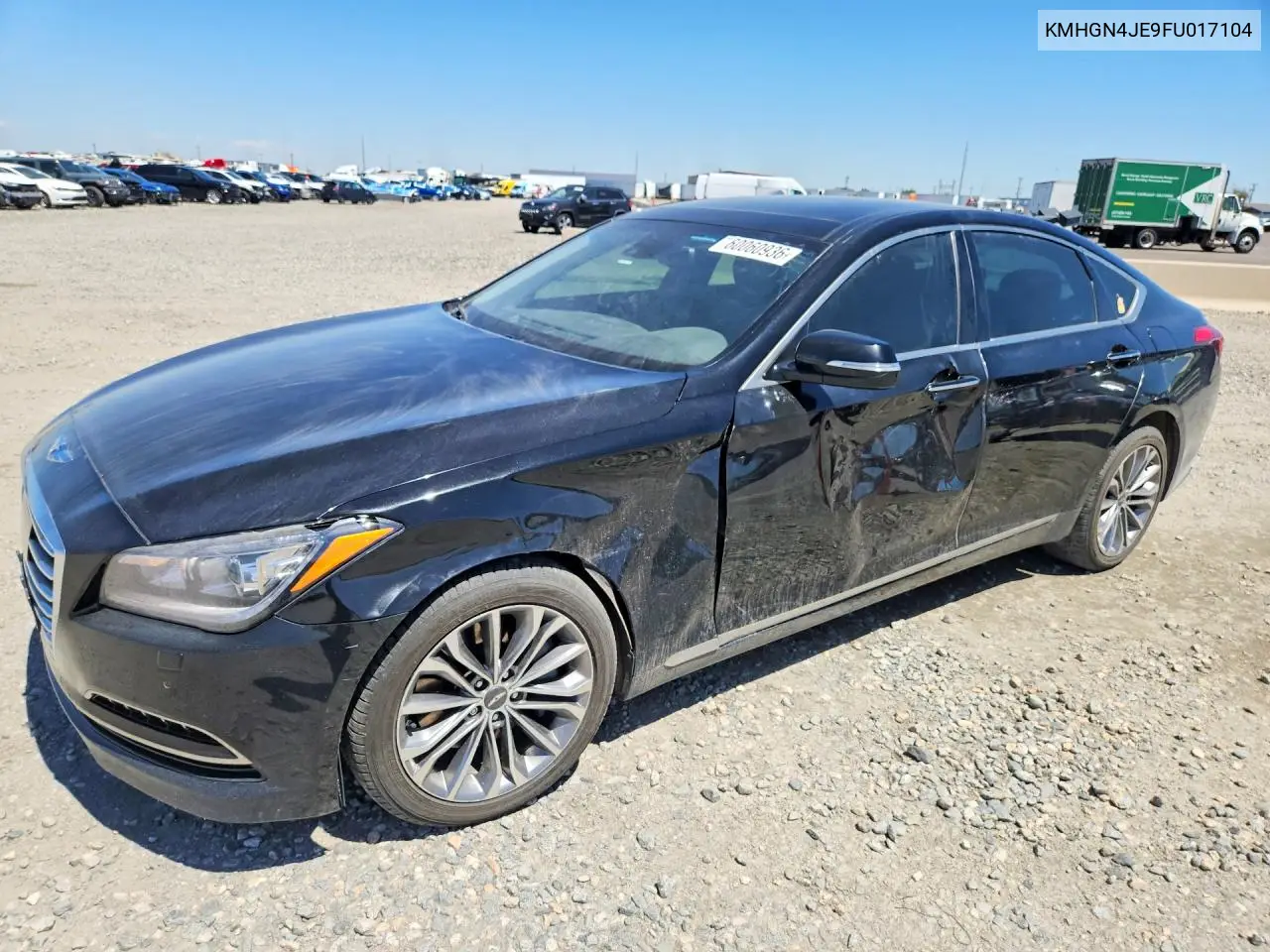 2015 Hyundai Genesis 3.8L VIN: KMHGN4JE9FU017104 Lot: 60060936