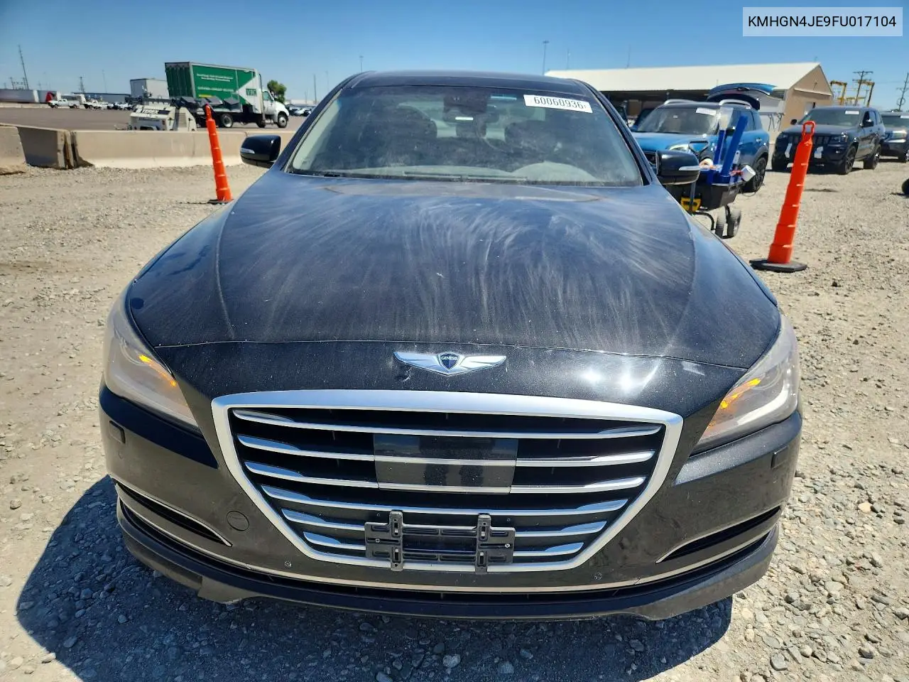 2015 Hyundai Genesis 3.8L VIN: KMHGN4JE9FU017104 Lot: 60060936
