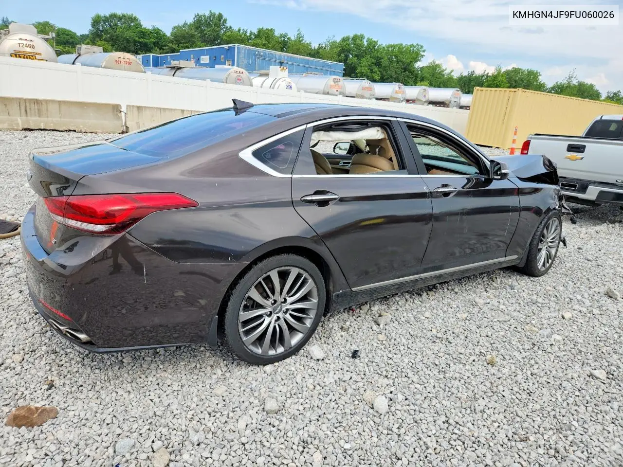 2015 Hyundai Genesis 5.0L VIN: KMHGN4JF9FU060026 Lot: 60187696