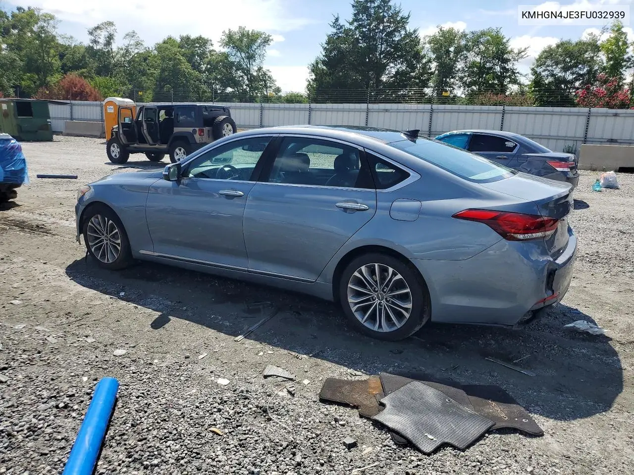 2015 Hyundai Genesis 3.8L VIN: KMHGN4JE3FU032939 Lot: 60208936